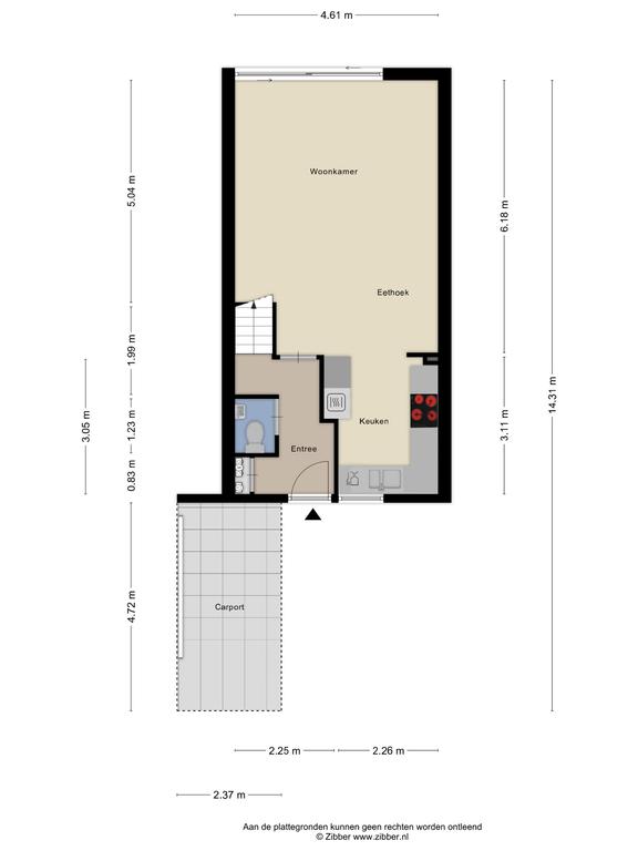 Plattegrond 1 van Deborah Hoeve 55