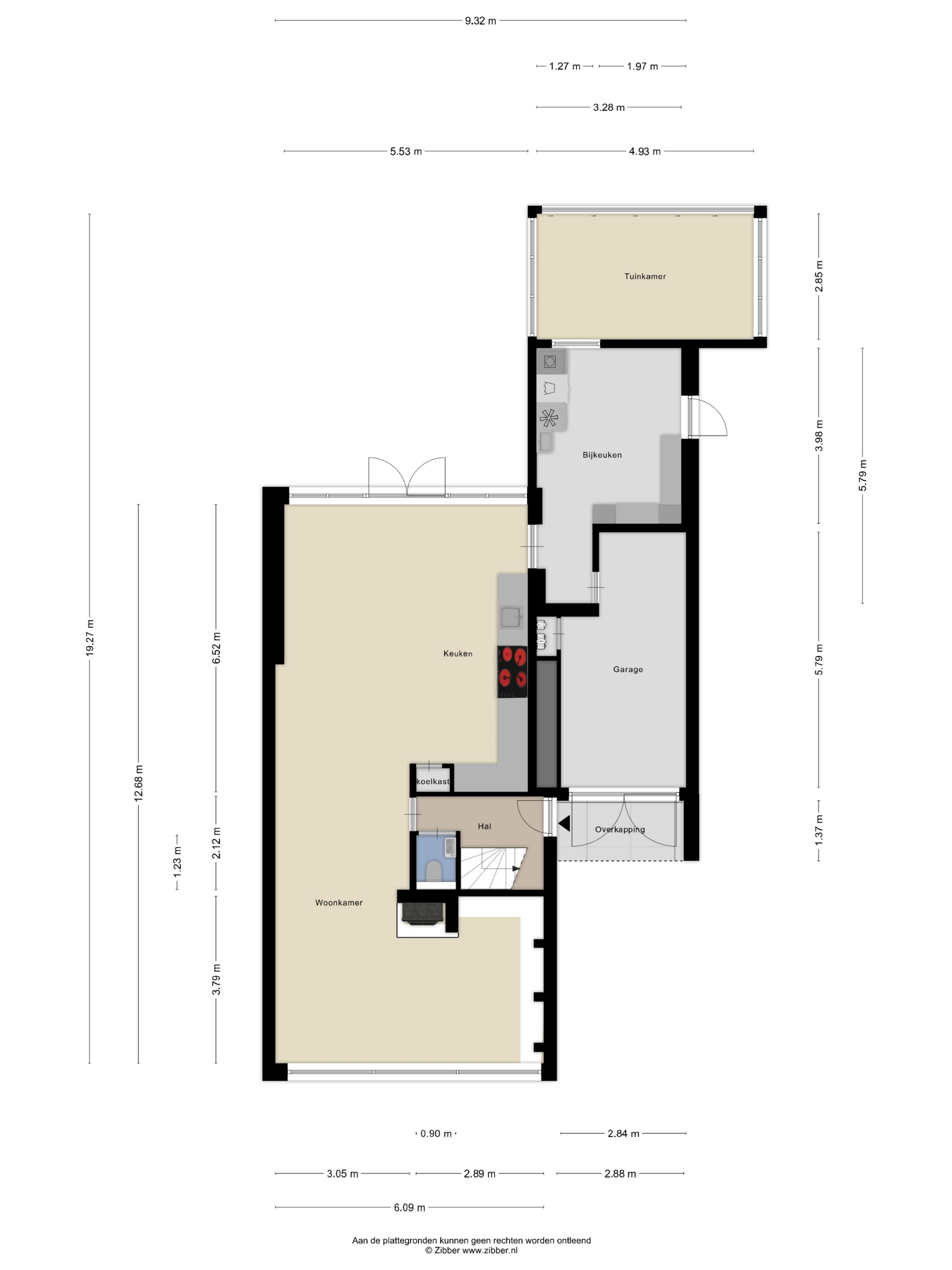 Plattegrond 1 van Noorderkroon 15