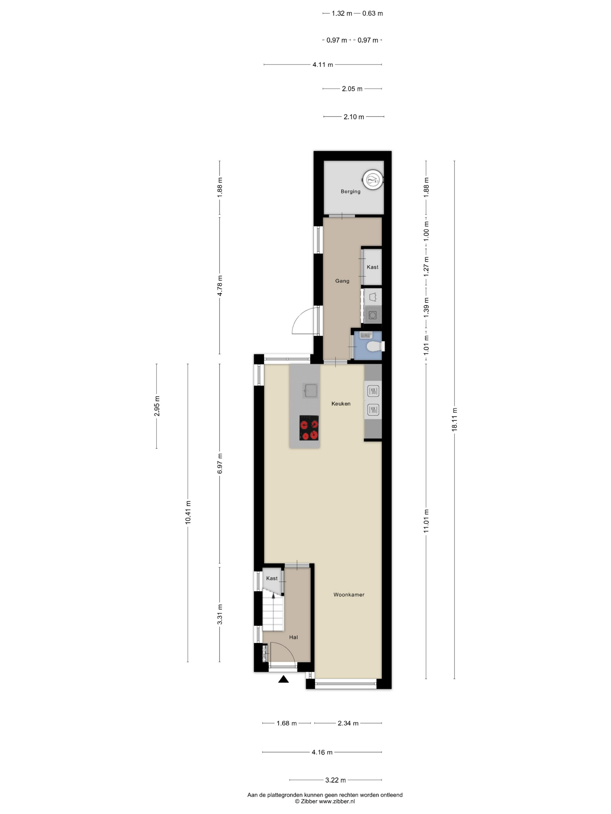 Plattegrond 1 van De Savornin Lohmanstraat 86
