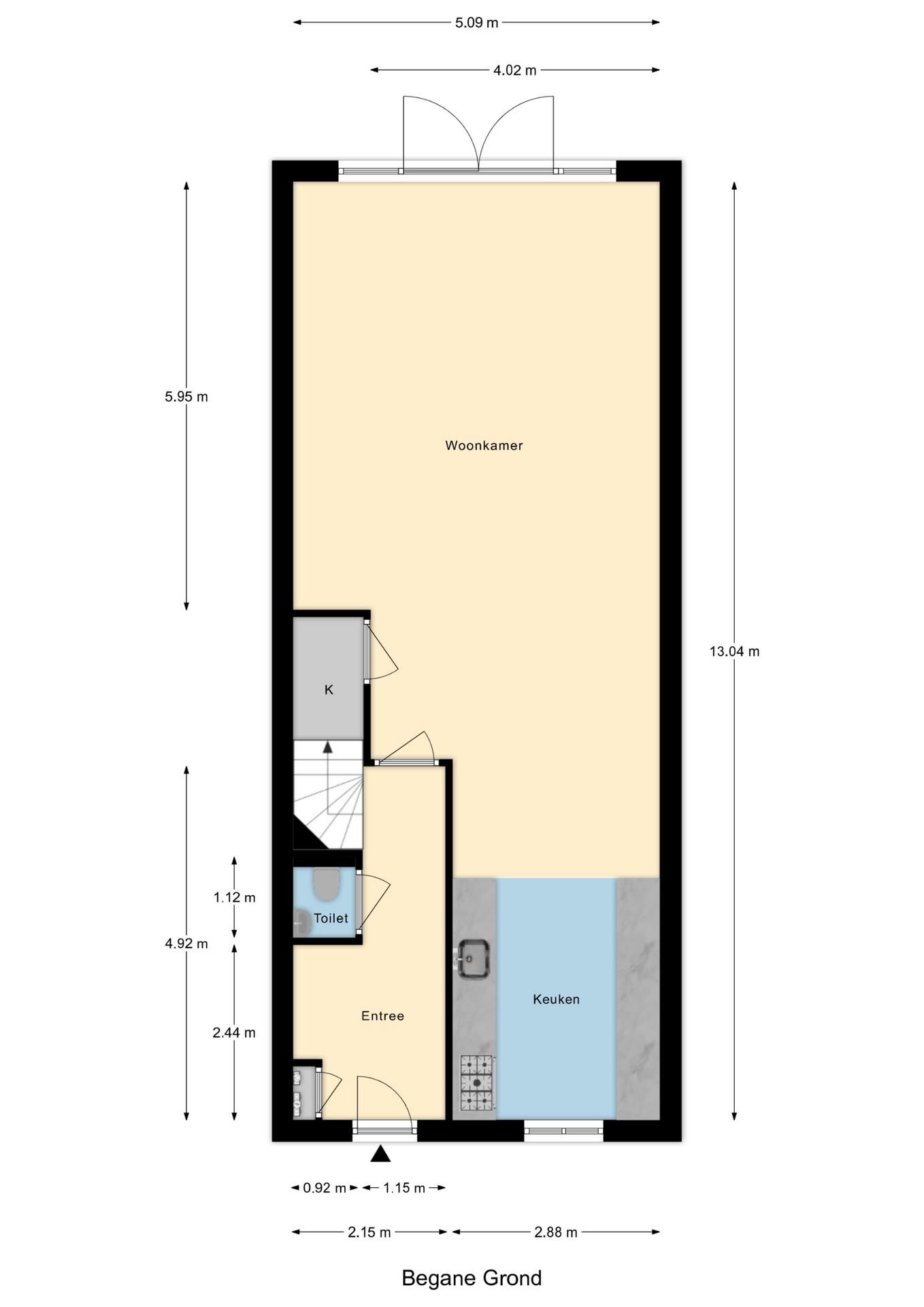 Plattegrond 1 van Schuddebeurslaan 63