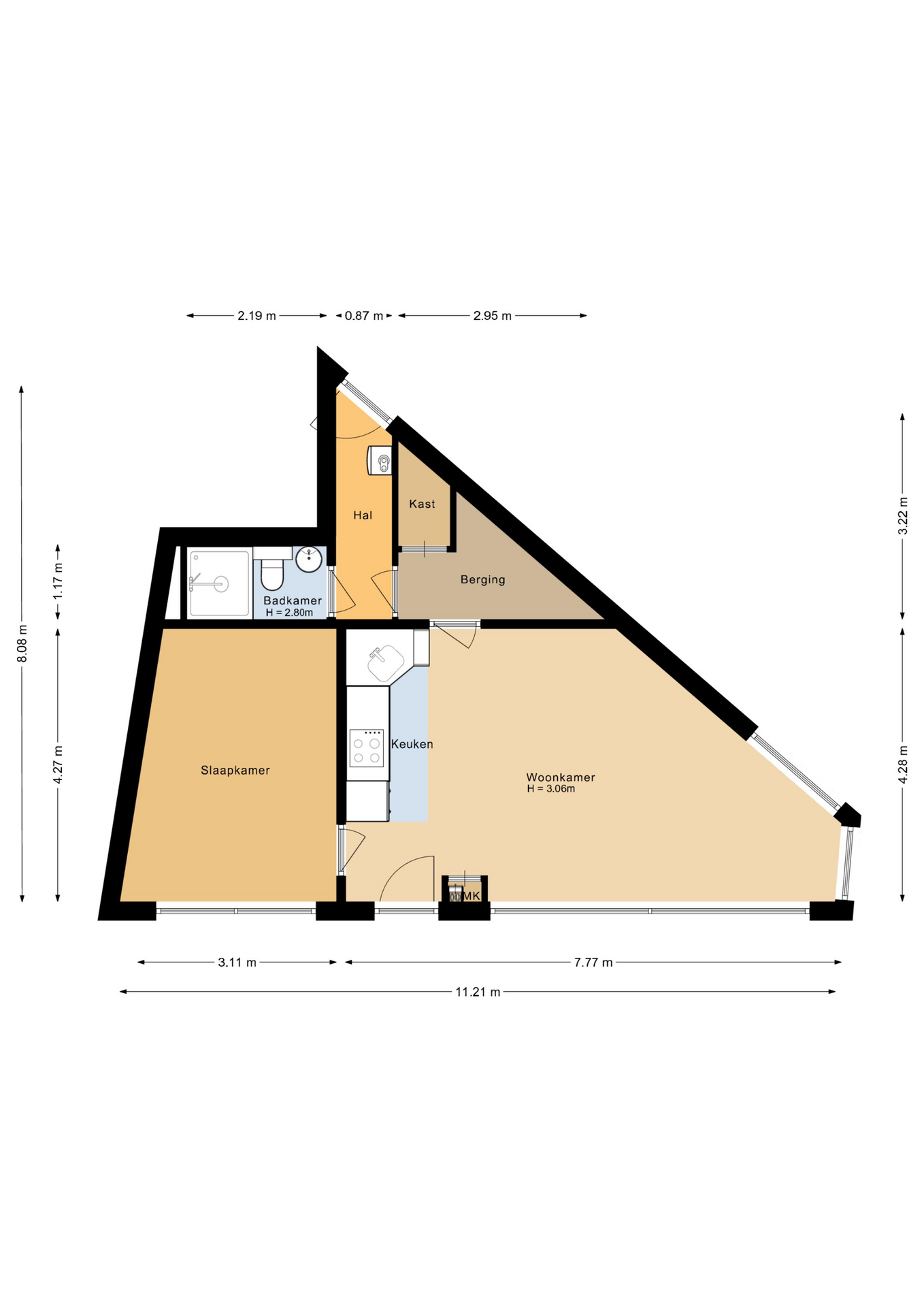 Plattegrond 1 van Westerstraat 151