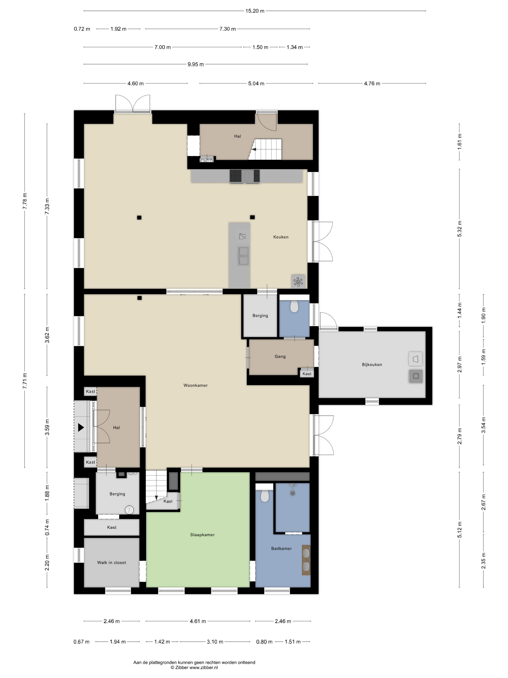 Plattegrond 1 van Hoofdweg 106