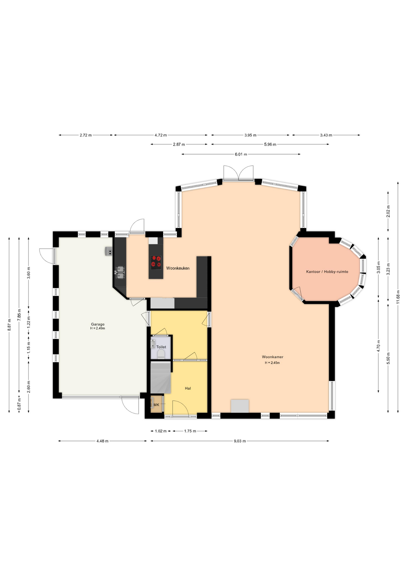 Plattegrond 1 van Seyndersloot 11
