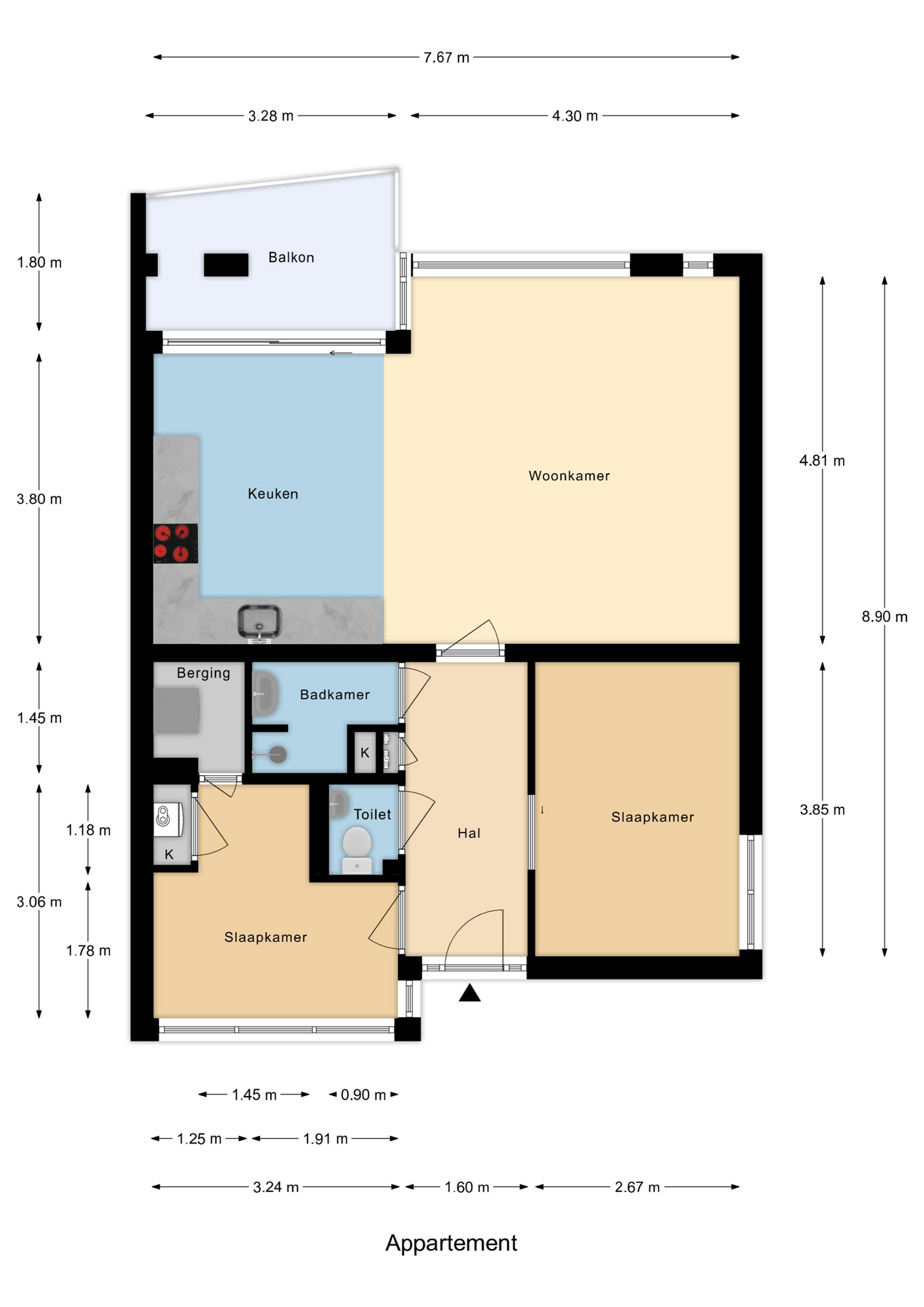 Plattegrond 1 van Lisztlaan 61