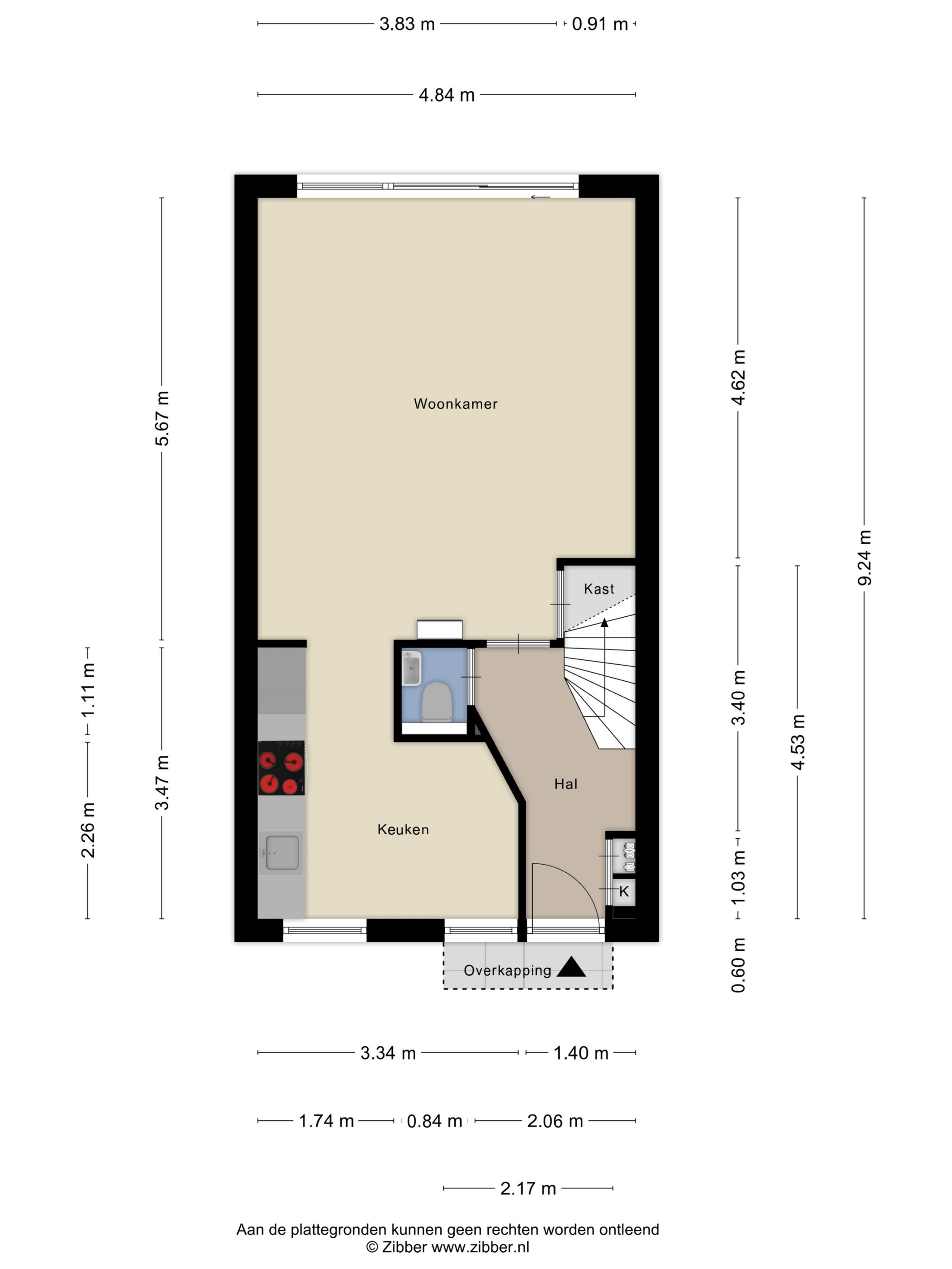 Plattegrond 1 van Roerdompweg 76