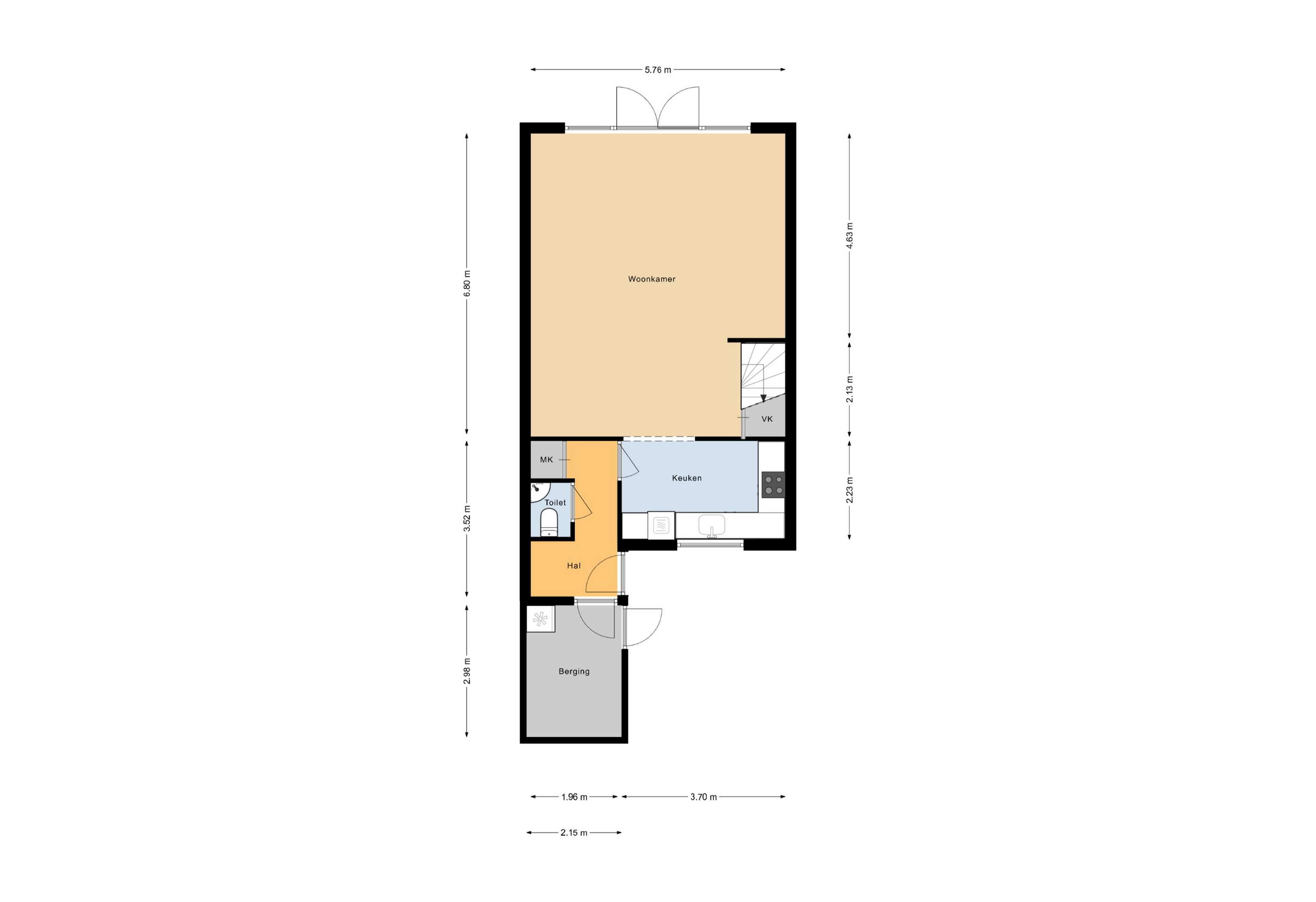 Plattegrond 1 van Helena erf 39