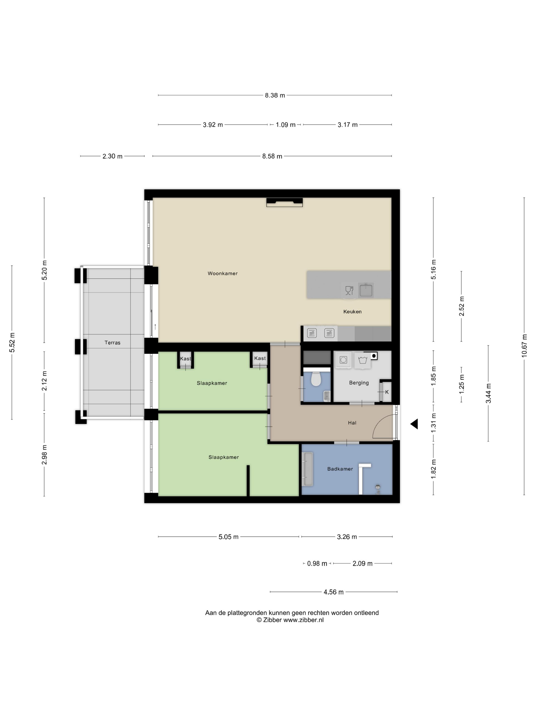 Plattegrond 1 van Waterhuis 42