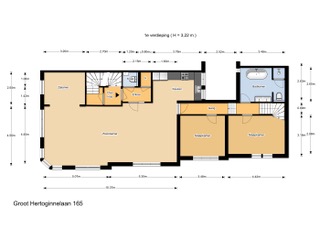 Plattegrond 1 van Groot Hertoginnelaan 165