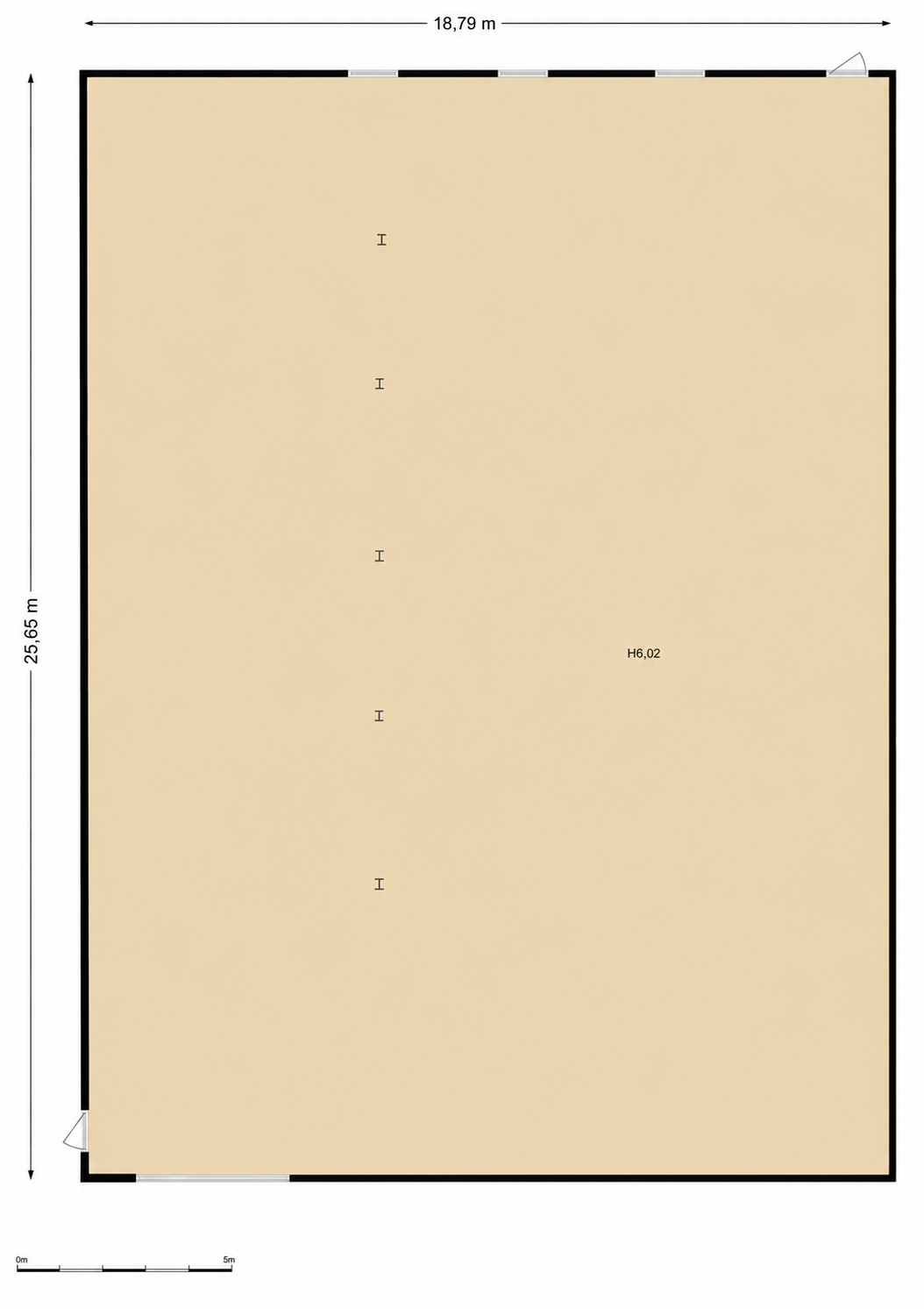 Plattegrond 1 van Nijverheidstraat 7b