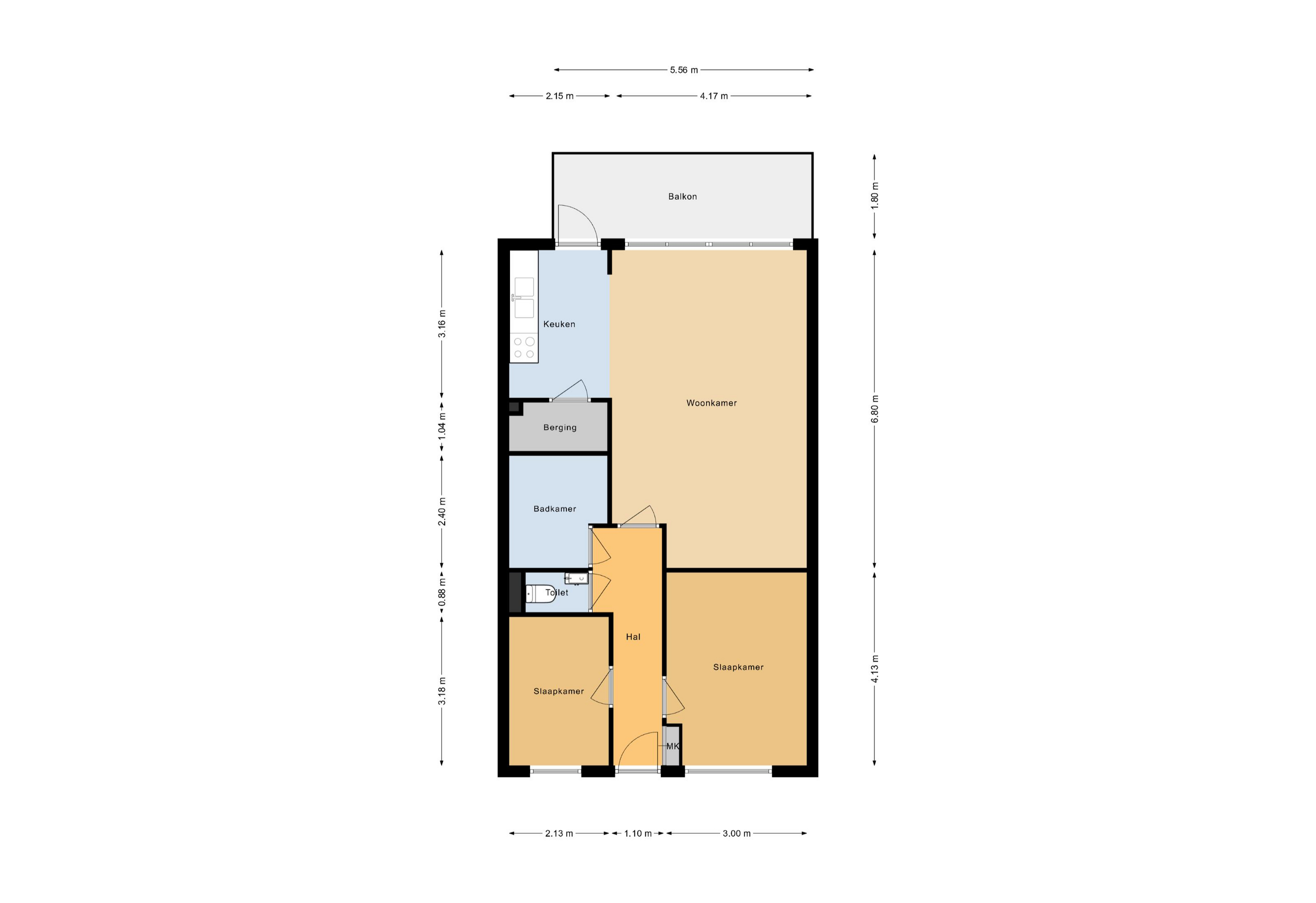 Plattegrond 1 van Bugel 36