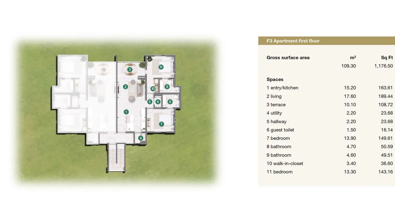 Floor plan 6 of Porta Kura Bunita, Koraal Tabak