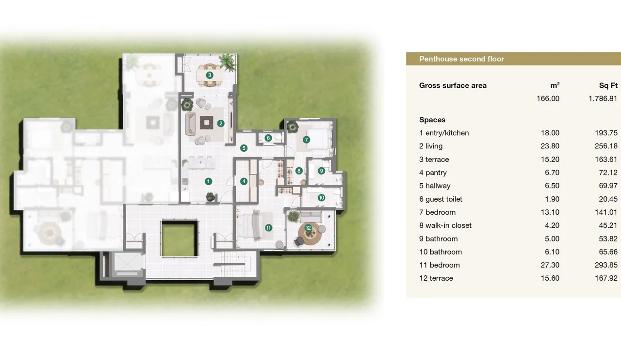 Floor plan 8 of Porta Kura Bunita, Koraal Tabak
