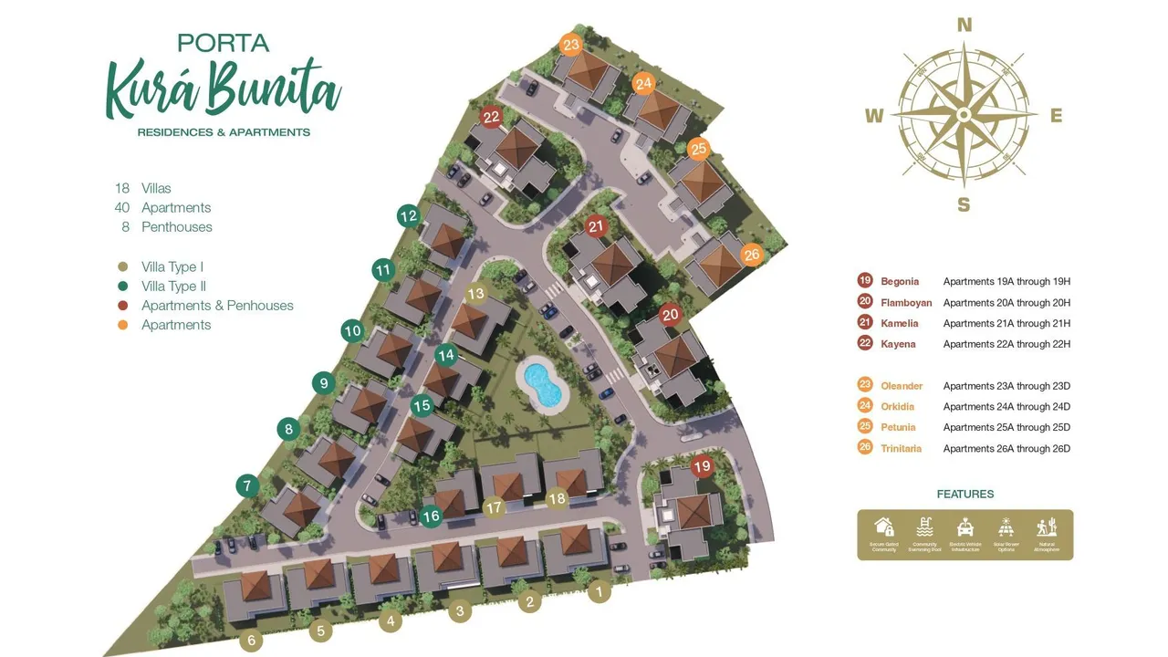 Floor plan 3 of Porta Kura Bunita, Koraal Tabak