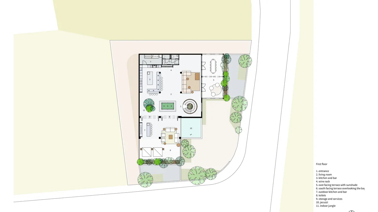 Plattegrond 2 van Jan Sofat villa 237