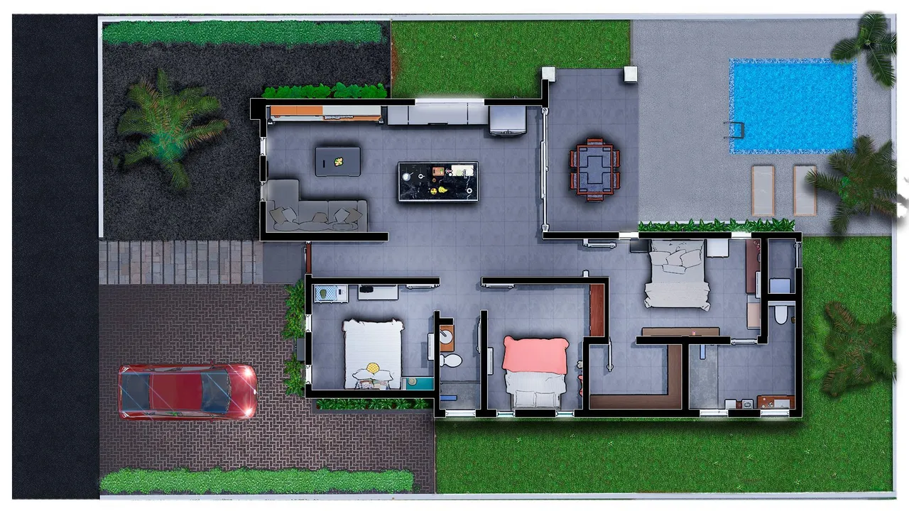 Floor plan 1 of Abrahams Resort Kaya Aron 74--88