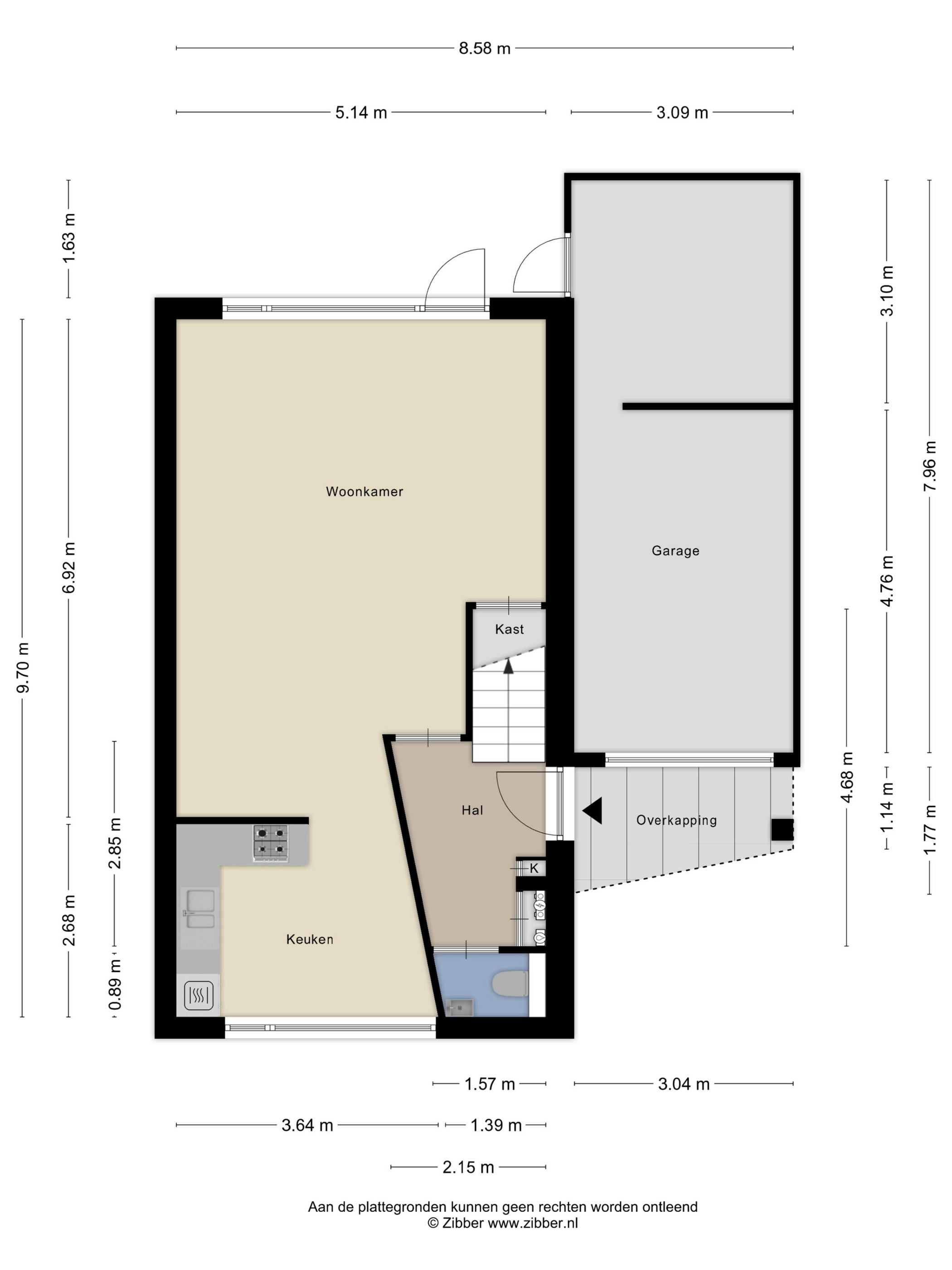 Plattegrond 1 van Linnaeuslaan 30