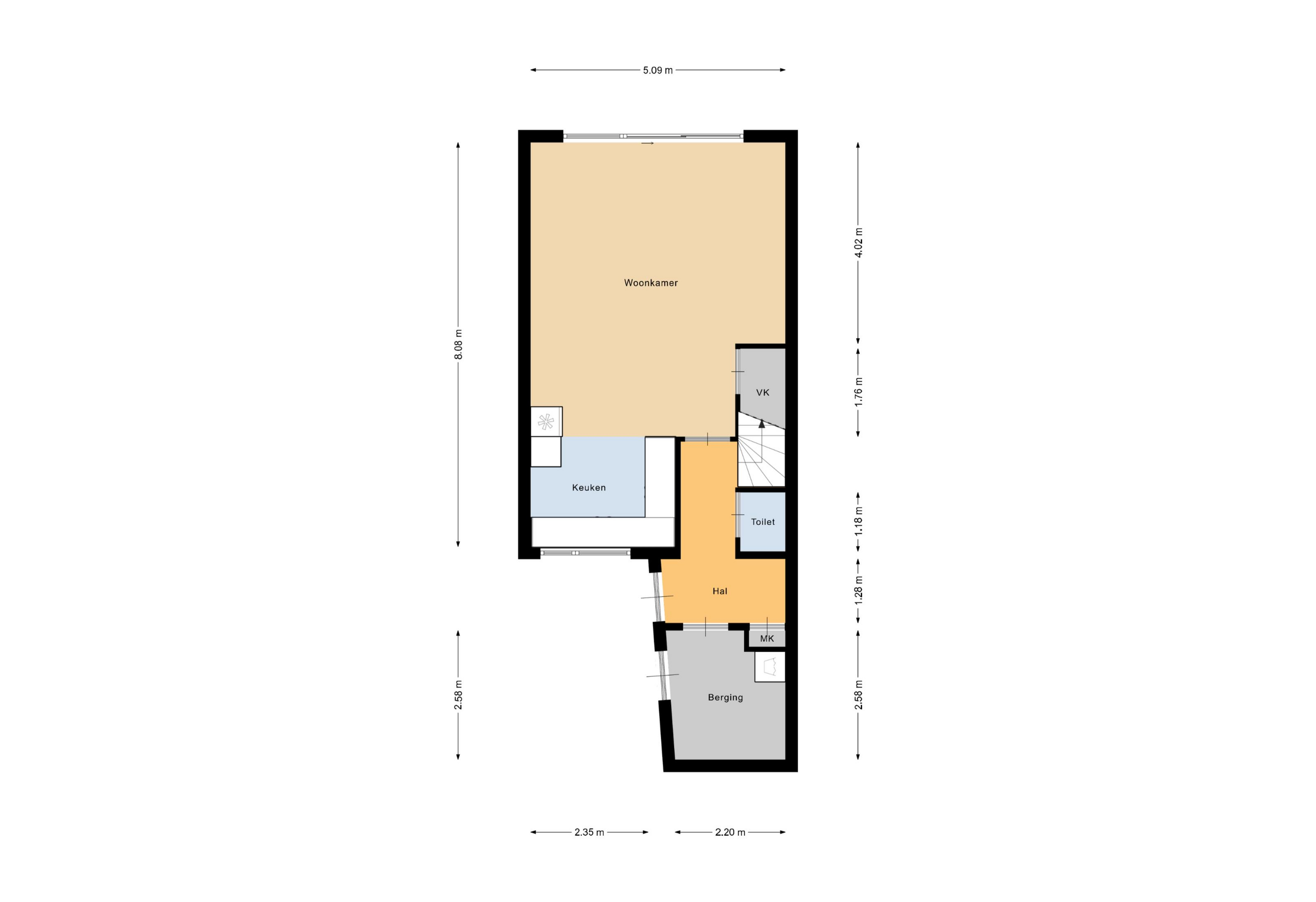 Plattegrond 1 van Griegstraat 24