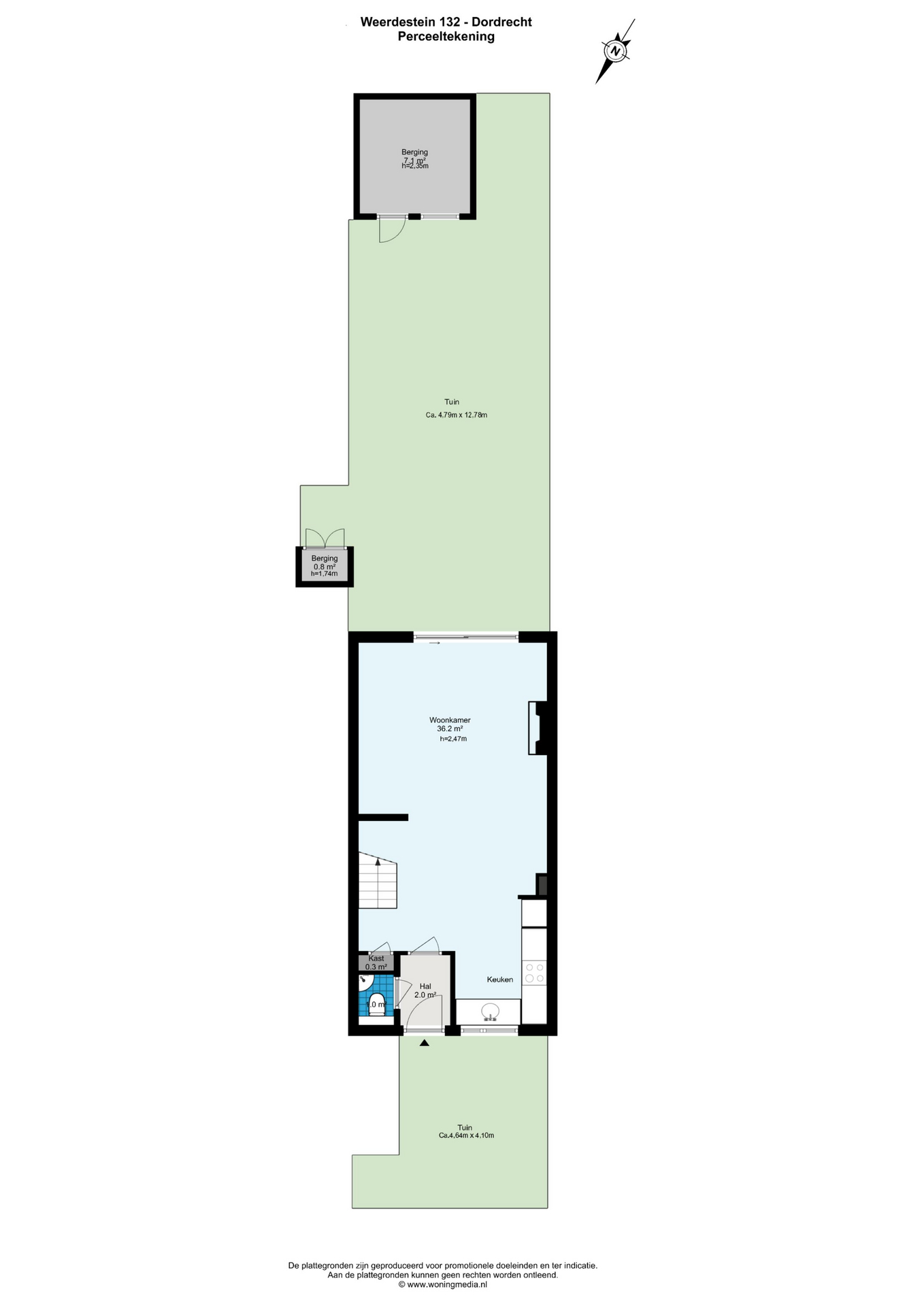 Plattegrond 1 van Weerdestein 132