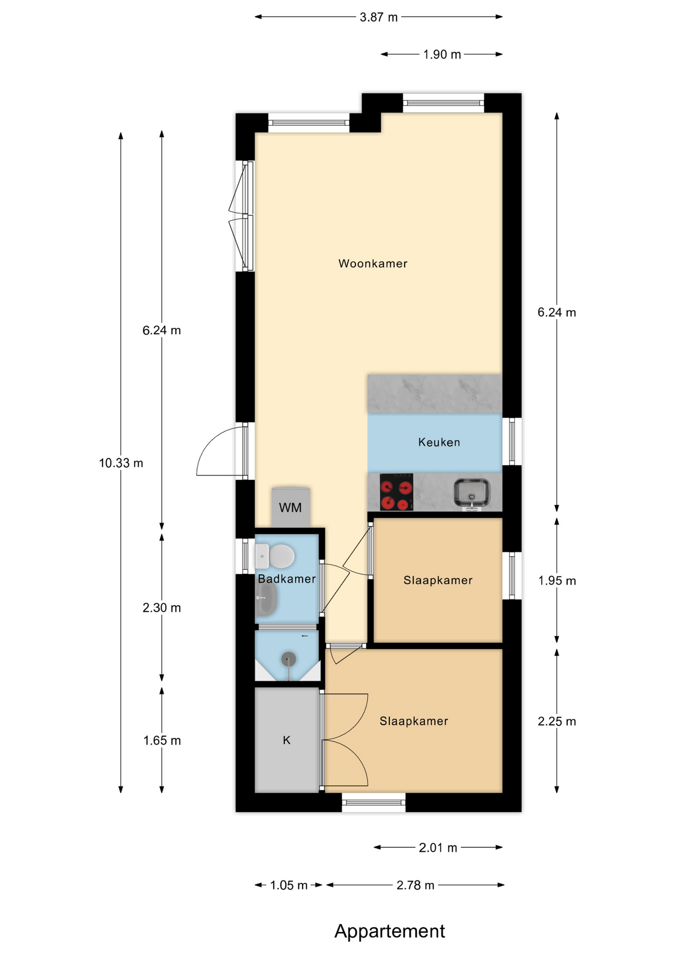 Plattegrond 1 van Gorsplein 2 - Waterland 26 0ong
