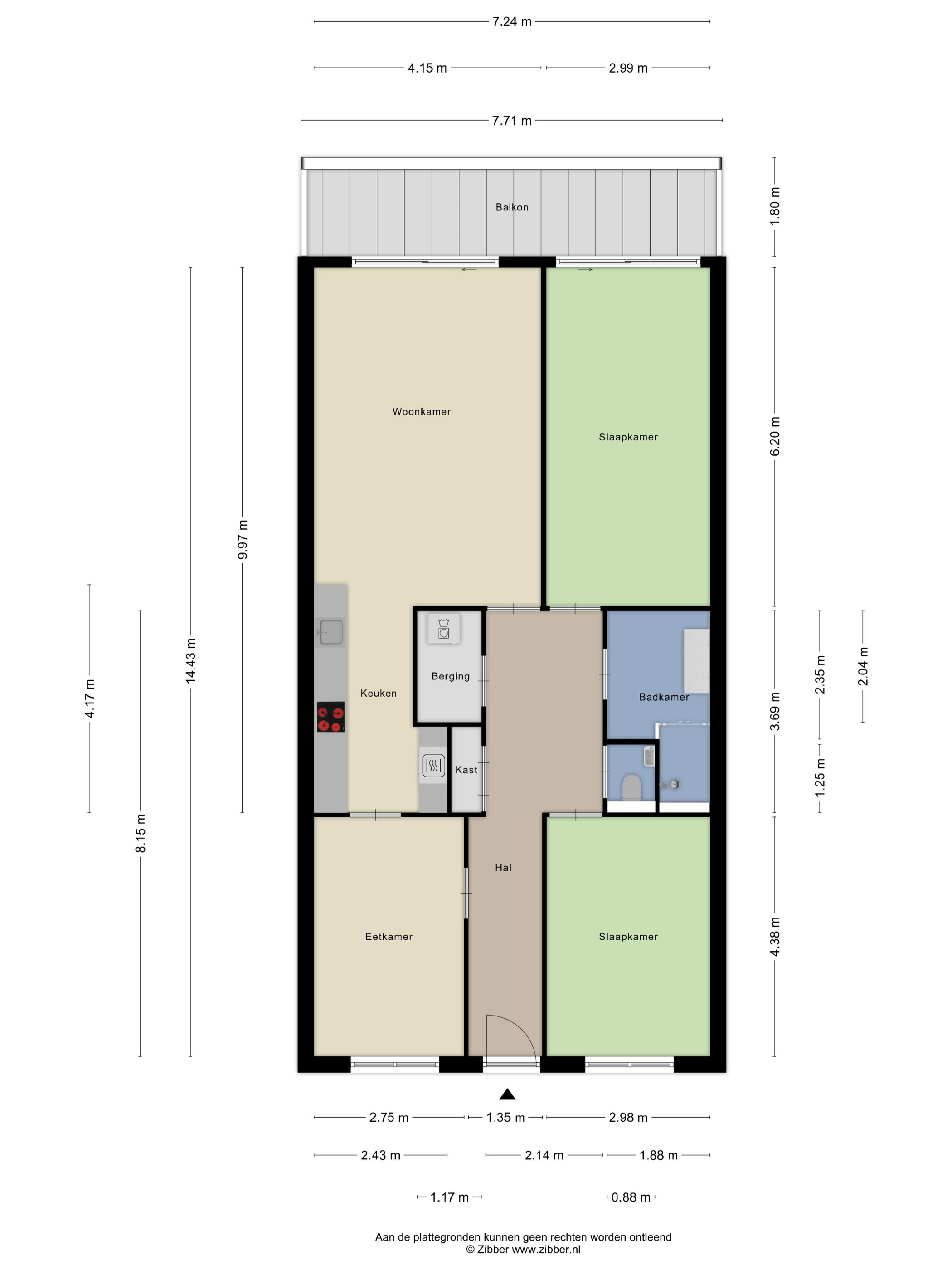 Plattegrond 1 van Digna Johannaweg 179