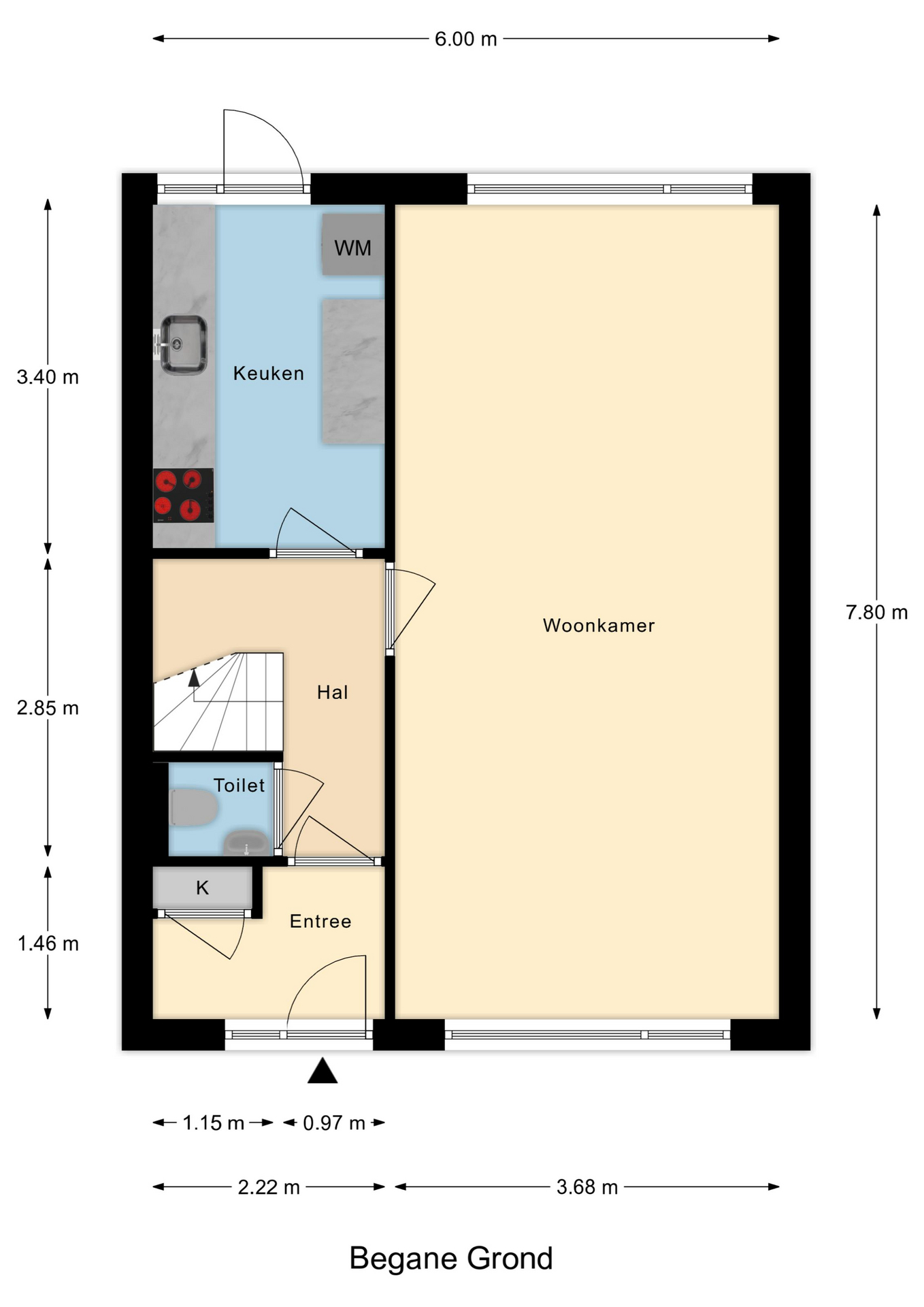 Plattegrond 1 van Olmendal 89
