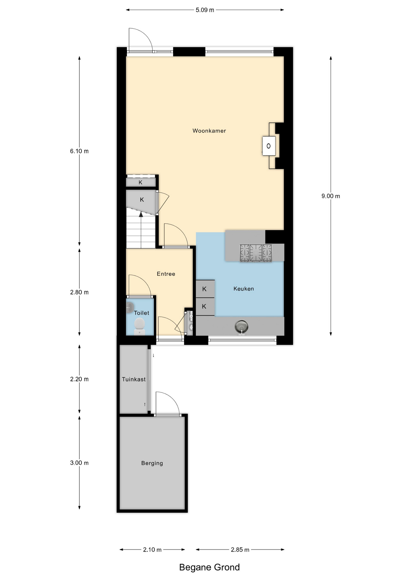 Plattegrond 1 van Donjonweg 56