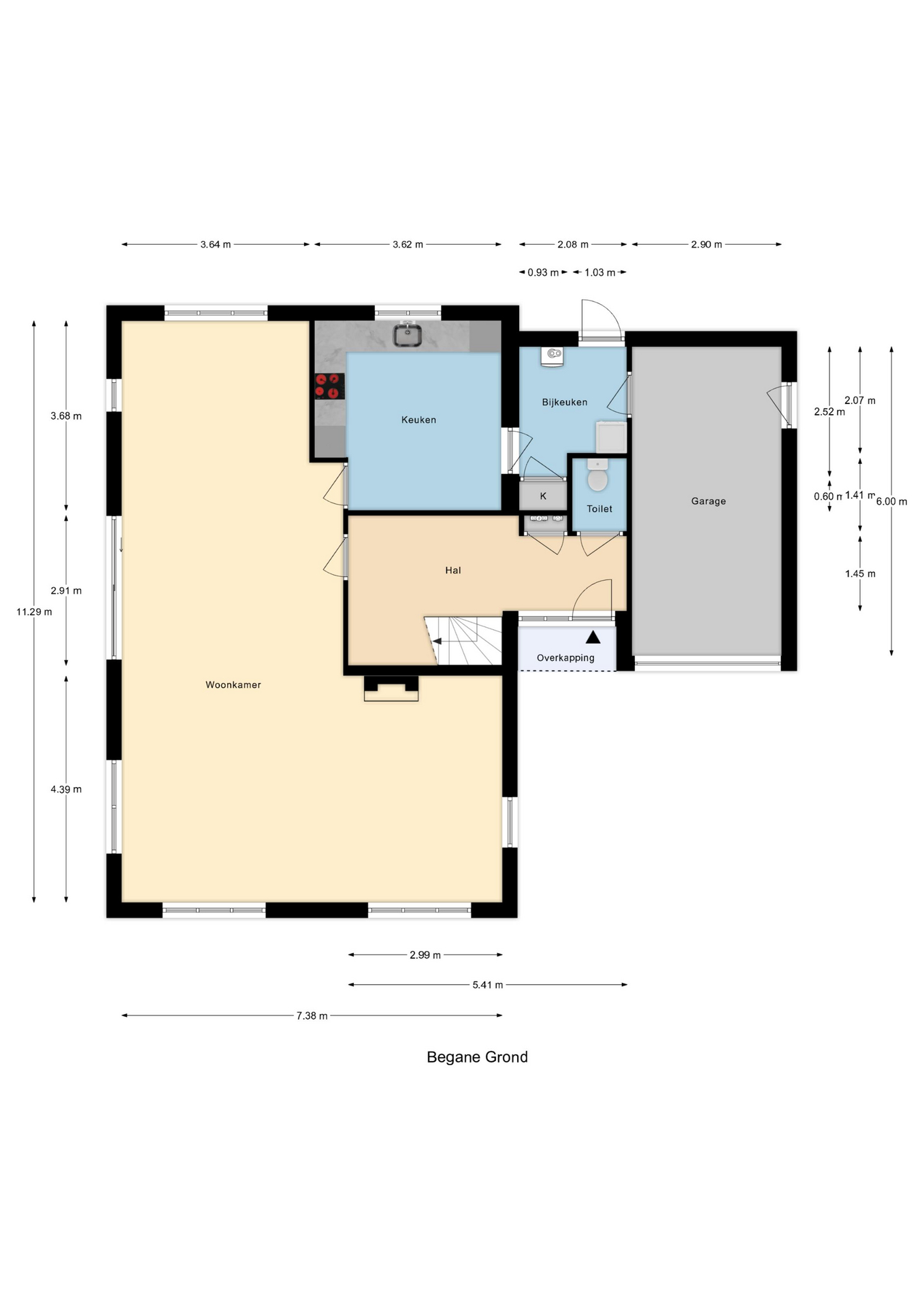 Plattegrond 1 van Machteldstraat 11