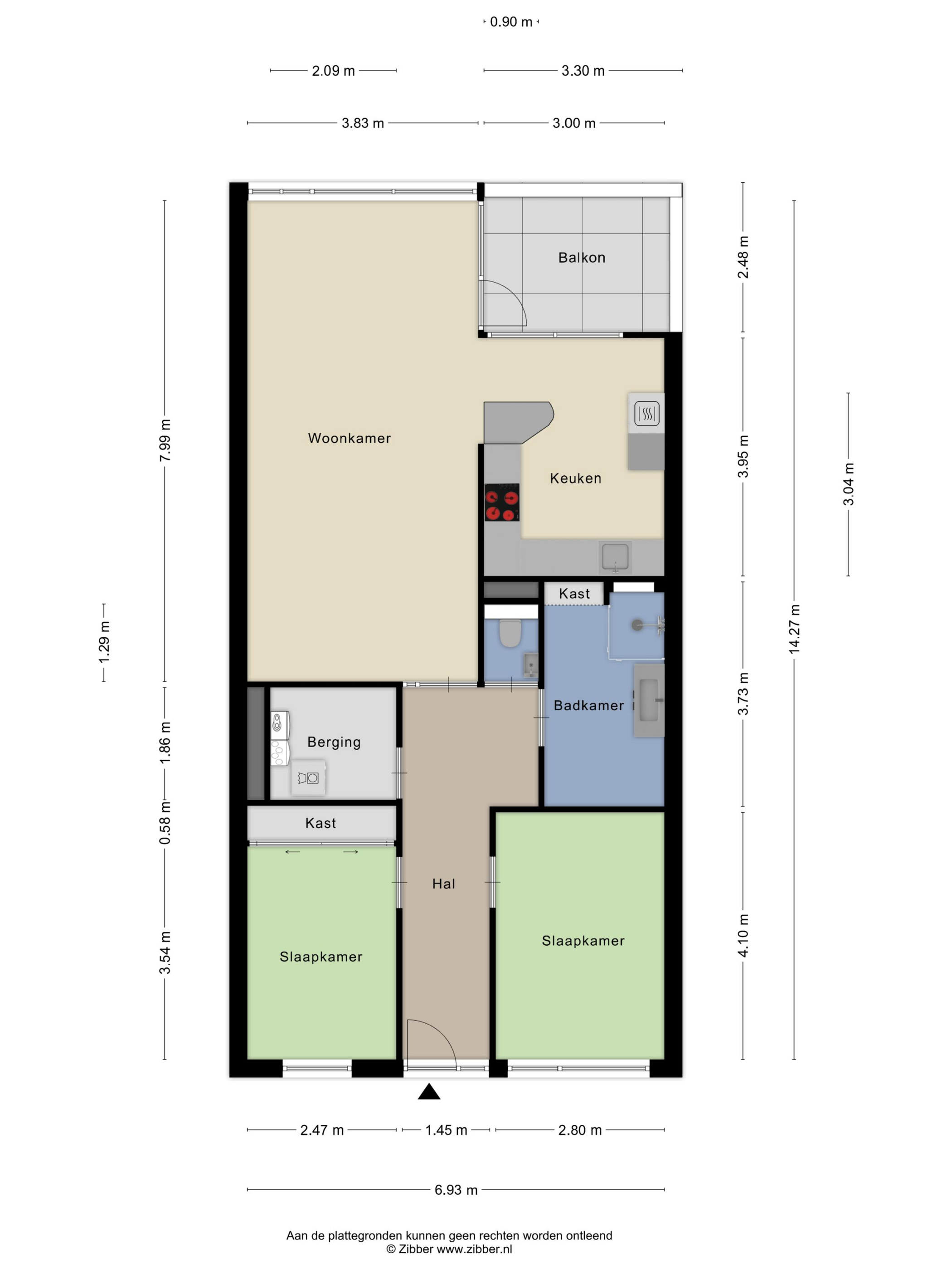 Plattegrond 1 van Paddestoelenlaan 98