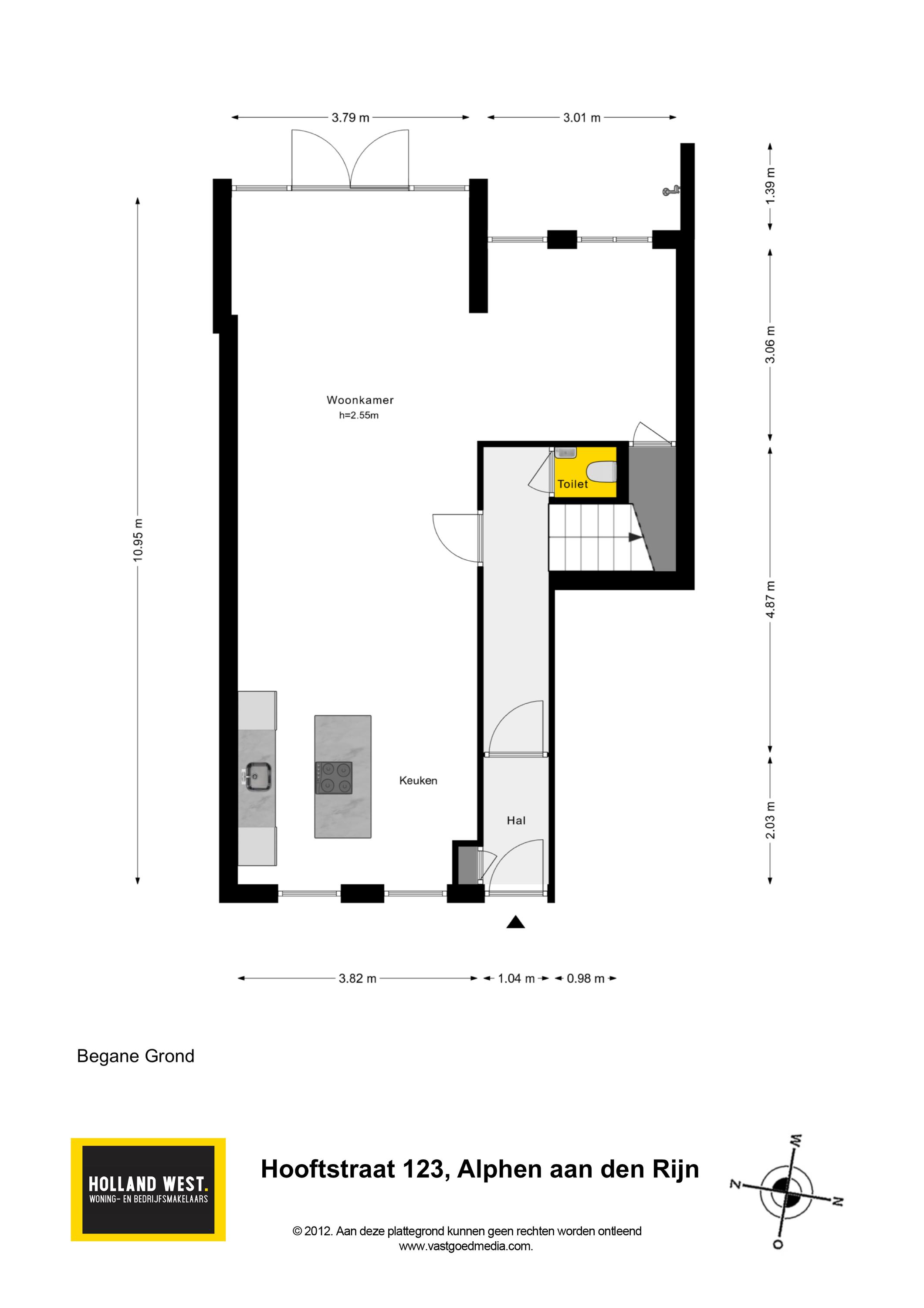Plattegrond 1 van Hooftstraat 123