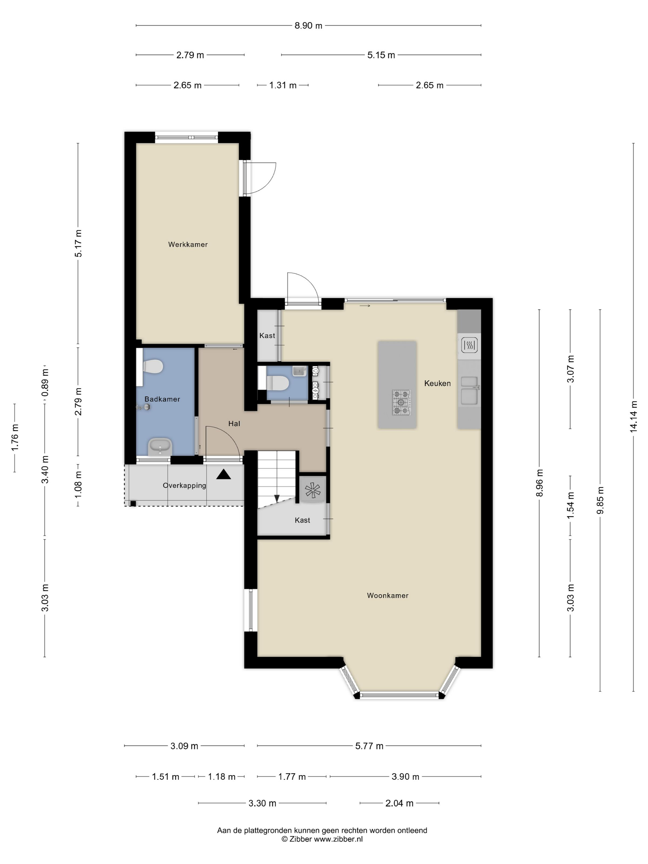 Plattegrond 1 van Lucretia van Merkenlaan 1