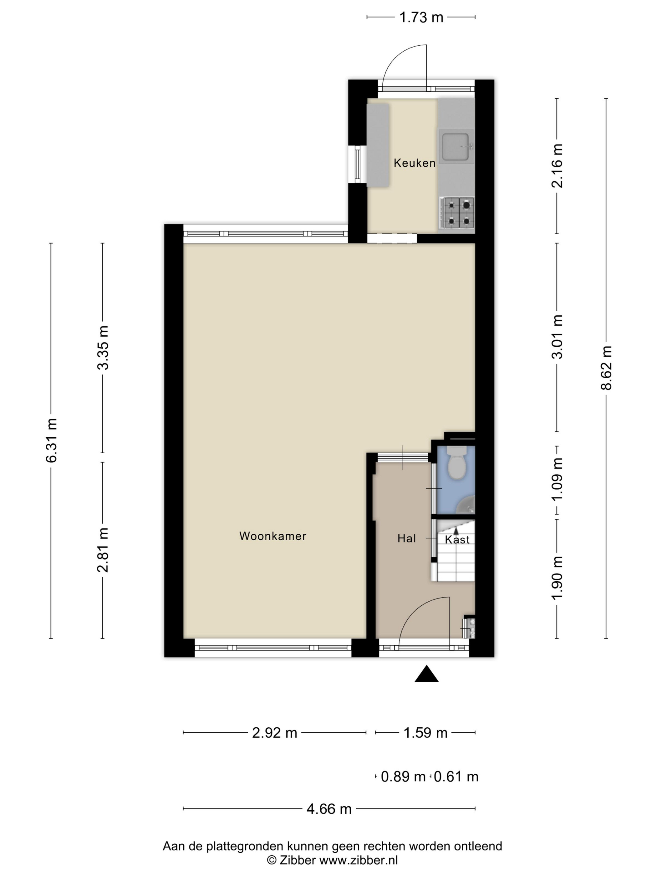 Plattegrond 1 van Jan Luykenstraat 20