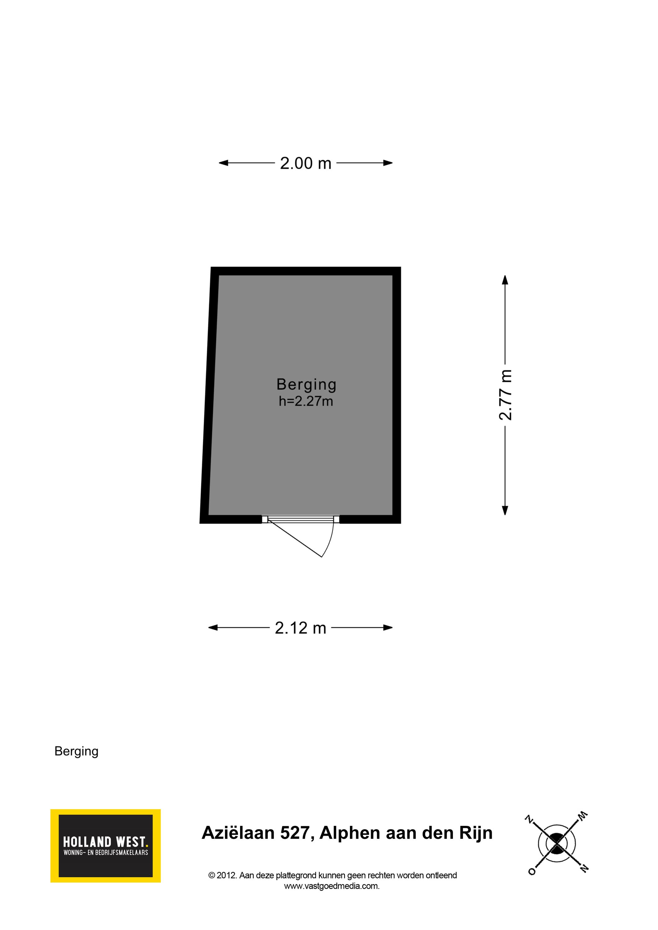Plattegrond 1 van Aziëlaan 527