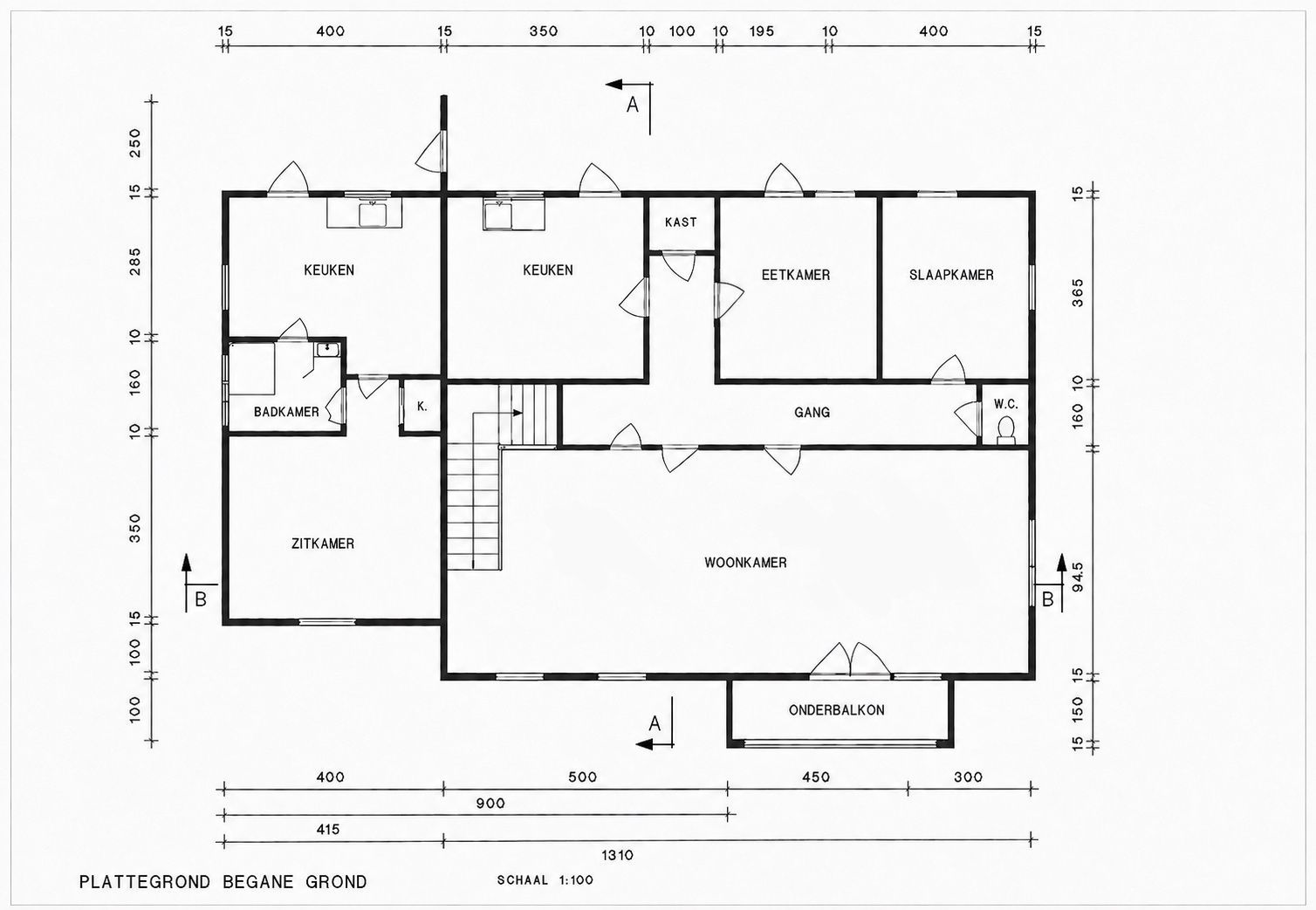 Plattegrond 1 van Kaya Amsterdam 24
