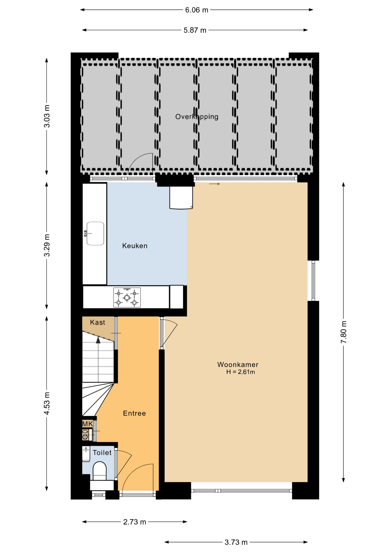 Plattegrond 1 van Bourgondiëweg 143