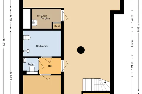 Plattegrond 1 van Oude Vest 6D4