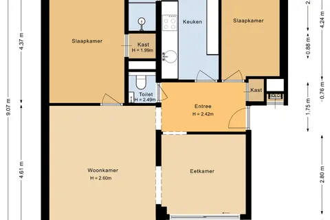Plattegrond 1 van Marialaan 29