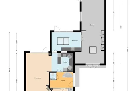 Plattegrond 1 van Pastoor van de Rietstraat 23