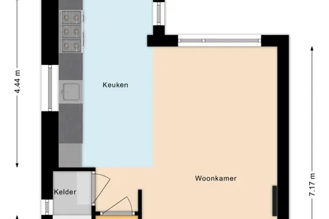 Plattegrond 1 van Marijkestraat 28