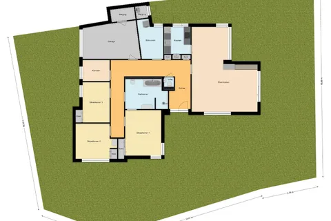 Plattegrond 1 van Churchillstraat 4