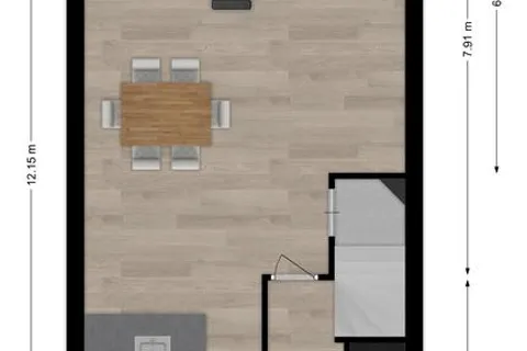 Plattegrond 1 van Vlagtweddestraat 133