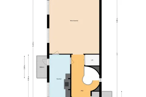 Plattegrond 1 van Aalstraat 1