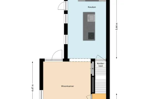 Plattegrond 1 van Tuinstraat 20