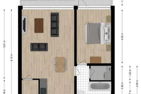 Plattegrond 1 van Pascalerf 50