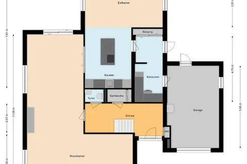 Plattegrond 1 van Dagpauwoog 7