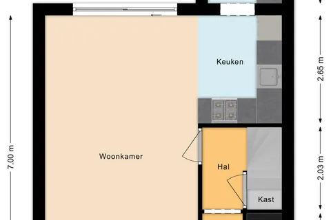 Plattegrond 1 van Krekelhorst 17