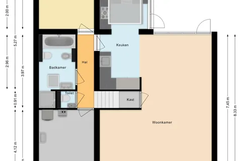 Plattegrond 1 van Pastoor van Dijkplein 5