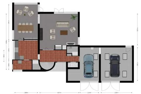 Plattegrond 1 van Top Naeffdreef 71