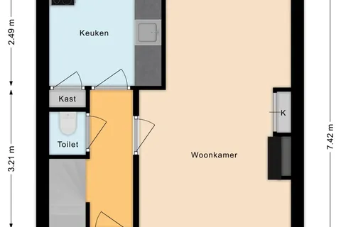 Plattegrond 1 van Pius X-straat 39
