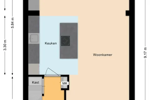 Plattegrond 1 van Rector Buijselstraat 3