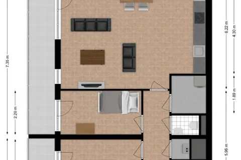 Plattegrond 1 van Professor de Moorplein 453